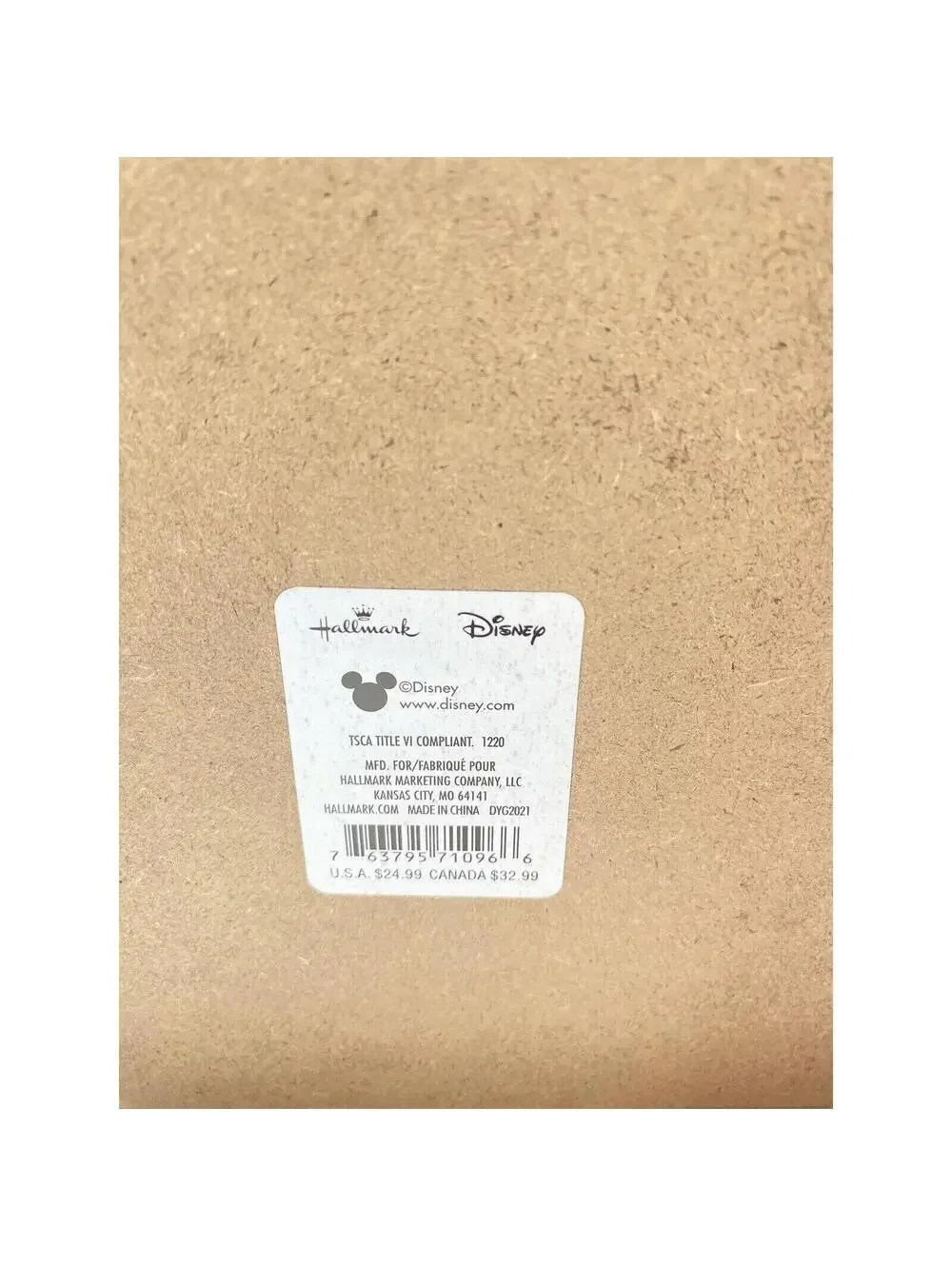 Hallmark Disney Mickey Mouse Wooden Quote Sign, “Fill Your Space With Happy,”New